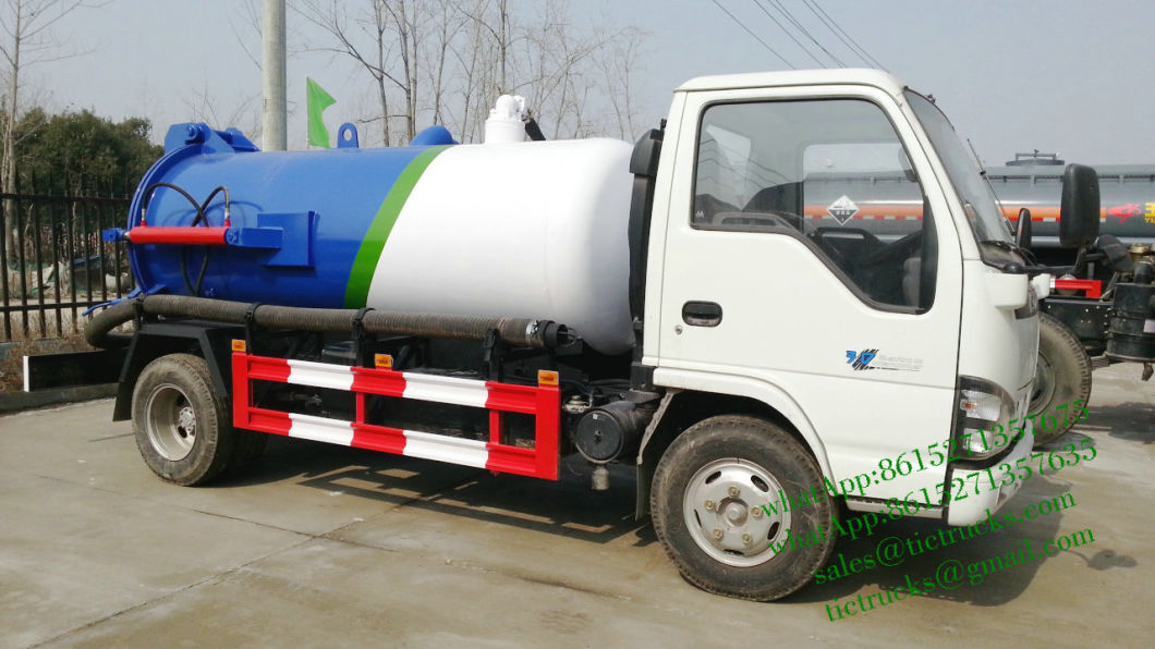 Samll 4X2 Isuzu Vacuum Tanker Septic Tank 3000L - 6000L