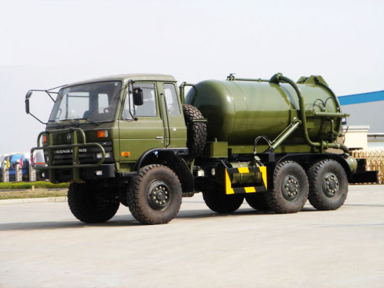 Dongfeng 6X6 off Road Military All Wheel Drive Vacuum Sewage Tank Truck Factory 12cbm