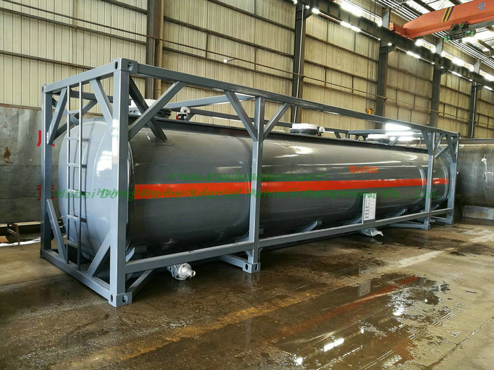 Custermizing Road ISO Tank Containers 40FT for Liquid Caustic Soda (Naoh Max 50%; Bleach Naocl 15% and Acid HCl 35%, 26000L-40, 000L
