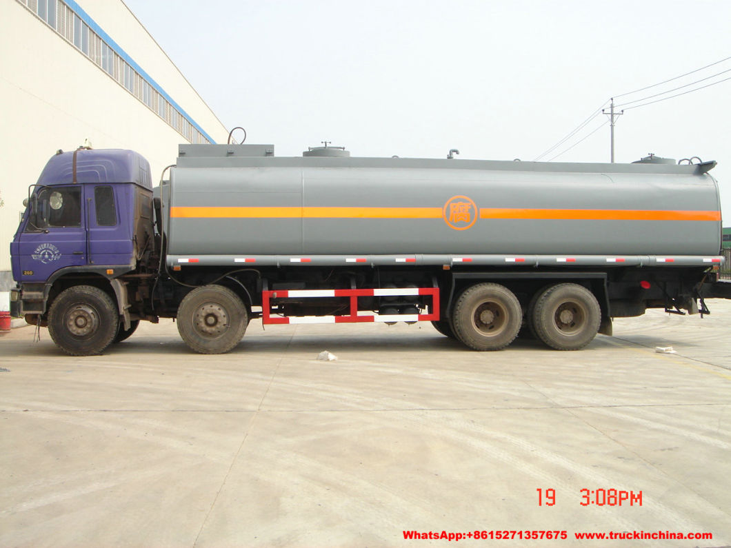Dongfeng Chemical Tanker Truck Hydrochloric Acid Tank (16000 -25000Liters Steel Lined LLDPE Tank) for Chemical Factory Transport
