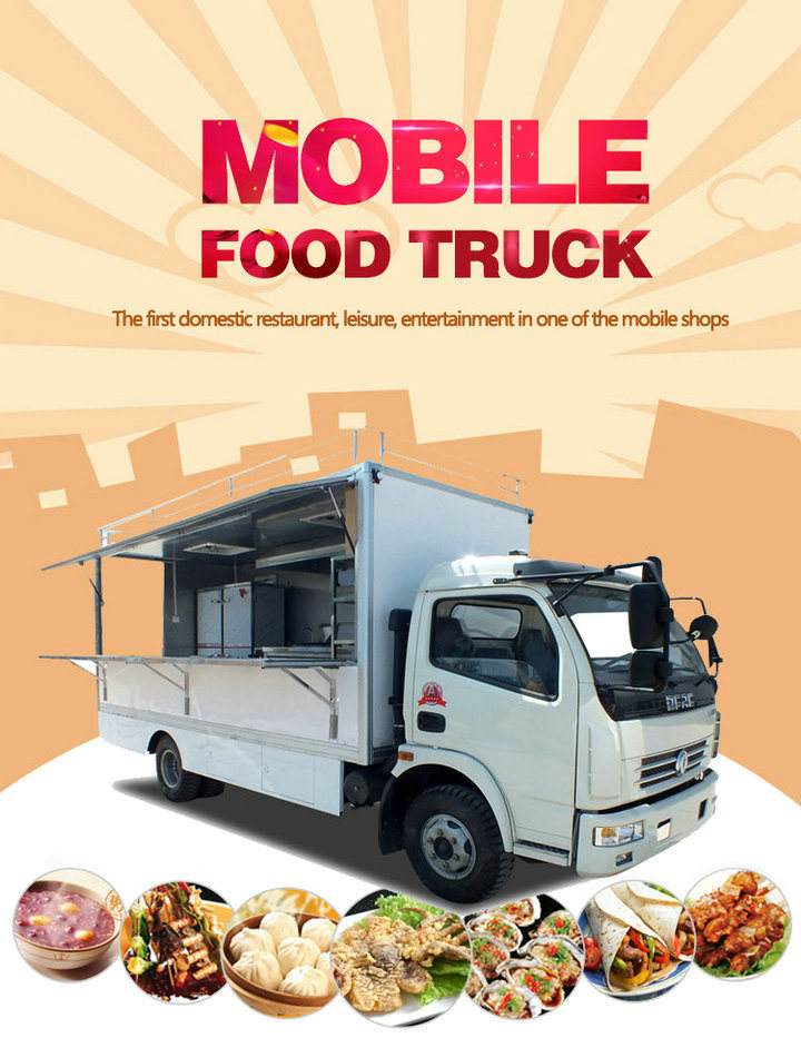 DFAC Diesel Mobile Kitchen Food Truck 4.2 Meters Long Rhd. LHD 4X4 or 4X2