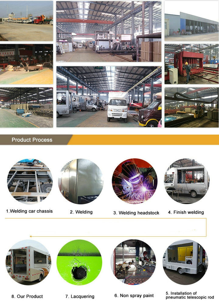 Mini Ice Cream Street Vending Truck Fast Customizing Stainless Steel Crepe Food Car