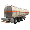 Aluminum Tanker Trailer 36000L~42000L 3 Axle Transport Food Cooking Oil Edible Oil