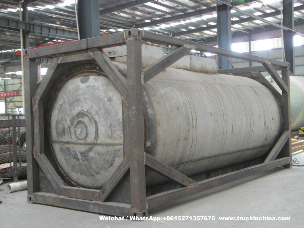 20FT Stainless Steel Yellow Phosphorus Tank Container with Heating Insulated System