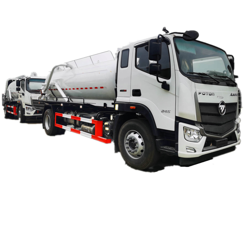 Foton 10T Septic Tank Sewage Fecal Suction Truck with Liquid Ring Vacuum Pump Cesspit Emptier 