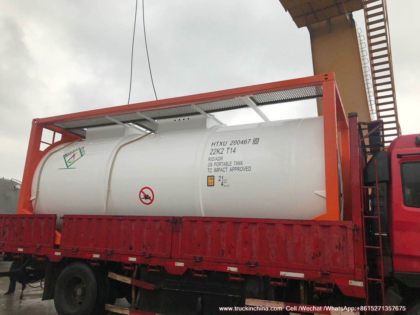 T14 isotank lined tank UN1789 UN1790 acid container offshore tanks 3_1