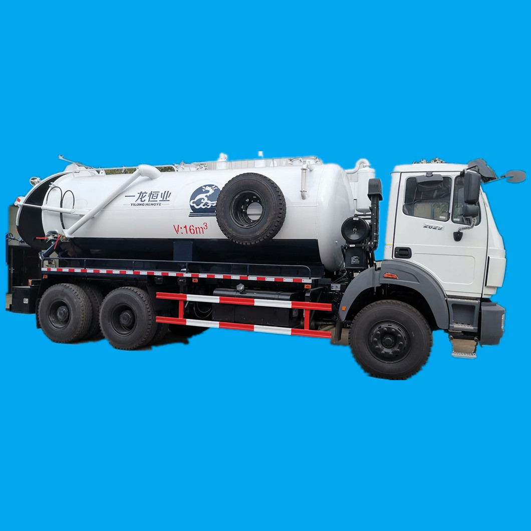 Beiben 2629 Vacuum Sewage Suction Truck Septic Tank 16000lites
