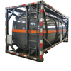 20FT Corrosive Class 8 ISO Tank Containers 20KL for UN 1830 Sulfuric Acid 17% -93% Q235B+PE