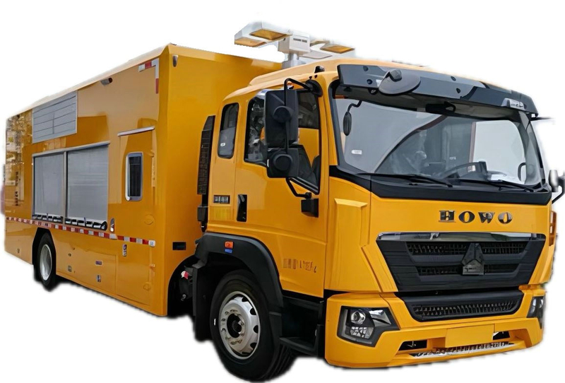 HOWO Drainage Pump Trucks for Flood Rescue Disaster Recovery Electric Pump 4000M3/h