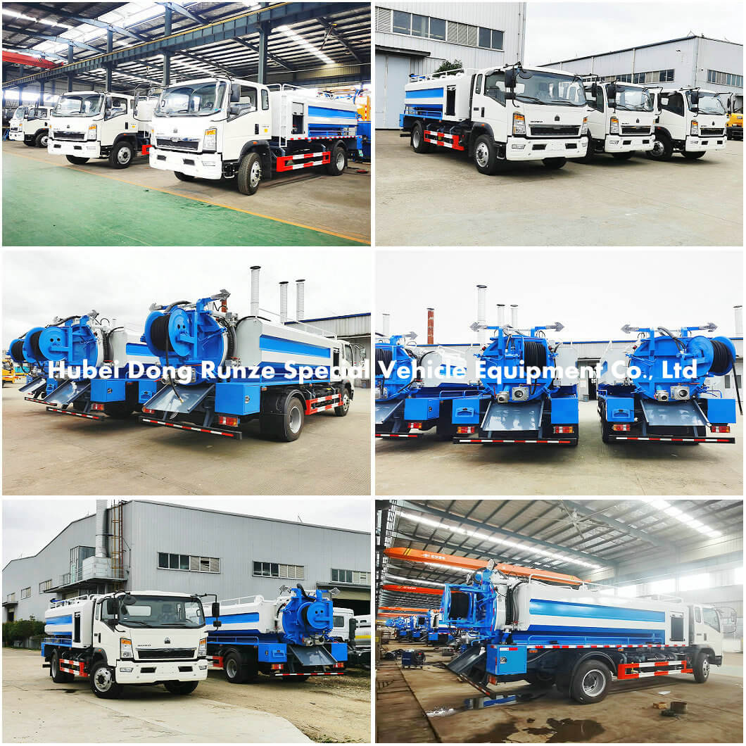 HOWO Vacuum sewer jetting Tanker