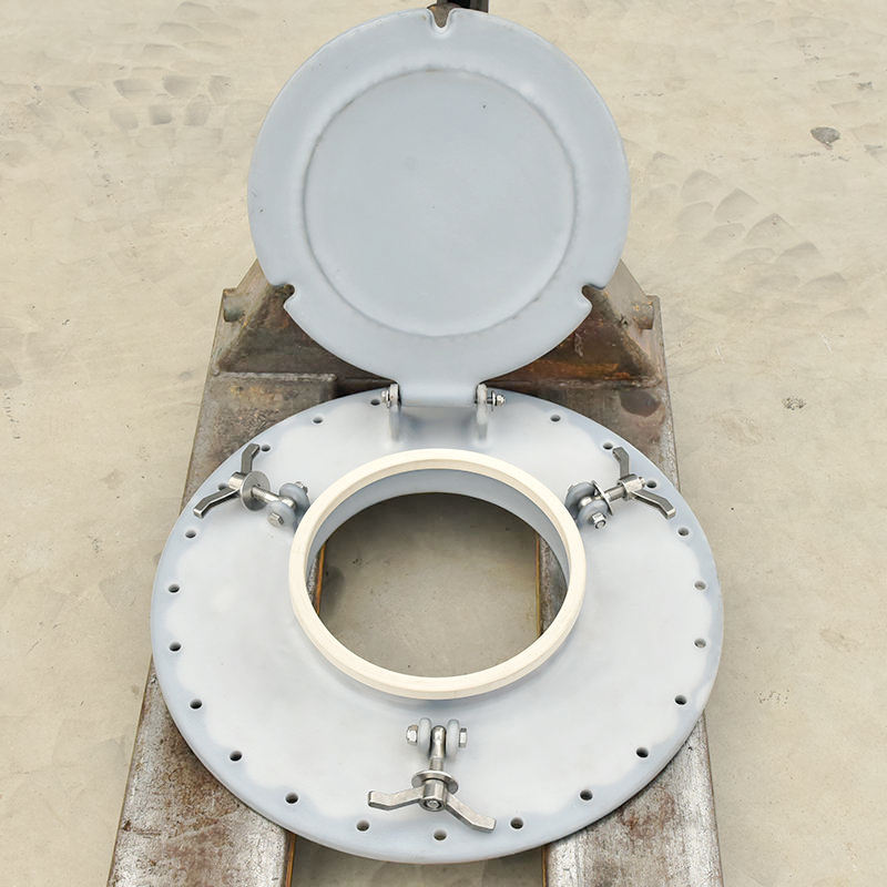 Steel Lined Plastic Manhole Cover for Hcl acid Chemical tanks (6)