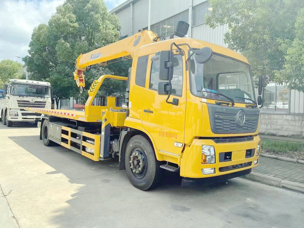 Dongfeng Kingrun recovery truck with crane (8)
