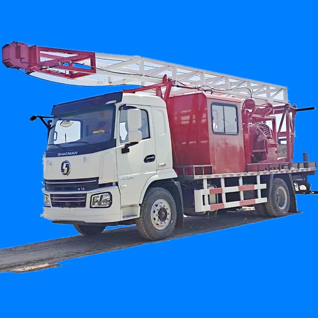 SHACMAN Truck Mounted Oilfield Drilling Rig with Winch 120KN /2500m/ 