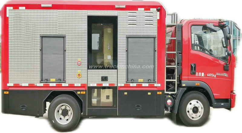 HOWO Flood Rescue Truck with Mobile Drainage Pump1000 m3/h