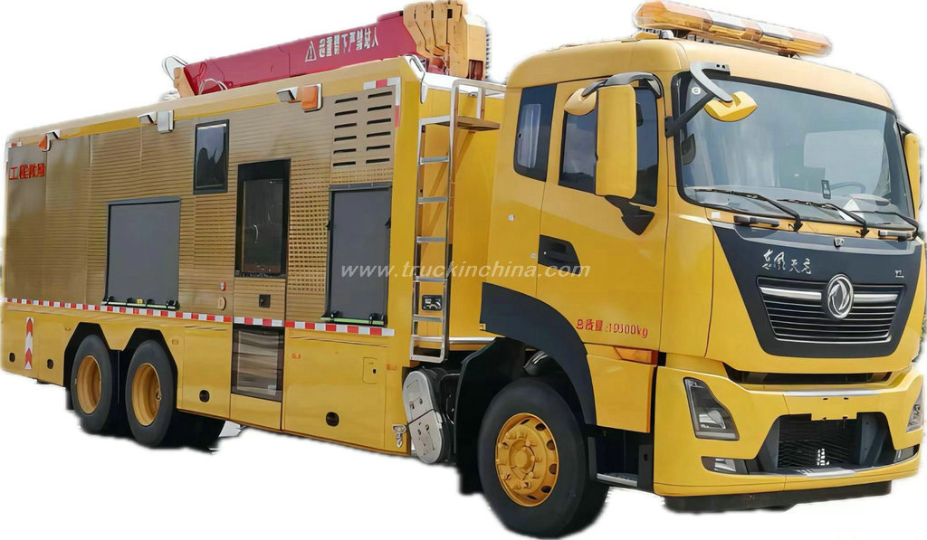 DFAC Customized Multi-functional Waterlogging Vehicle with Crane & Crusher