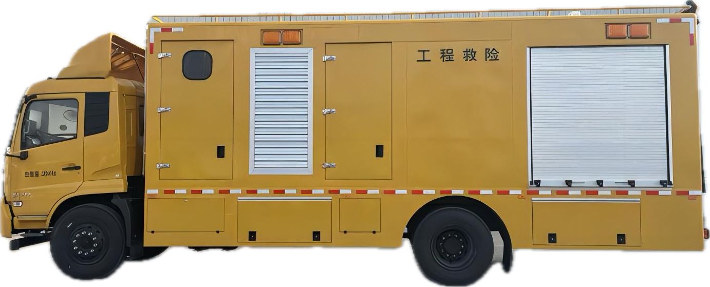 King Run Mobile Drainage Rescue Pump Truck with 300KW Generator 8 Set Stainless Drainage pump 