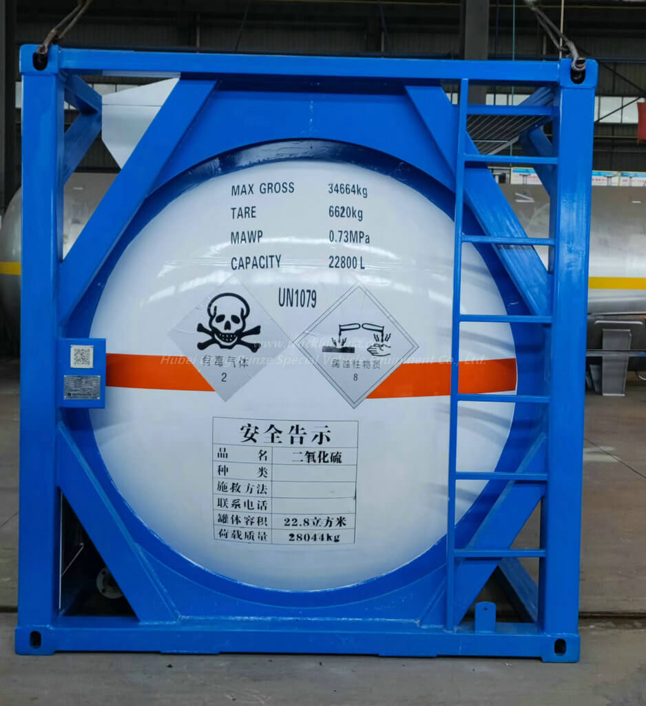 ISOTank Container for sulfur dioxide SO2