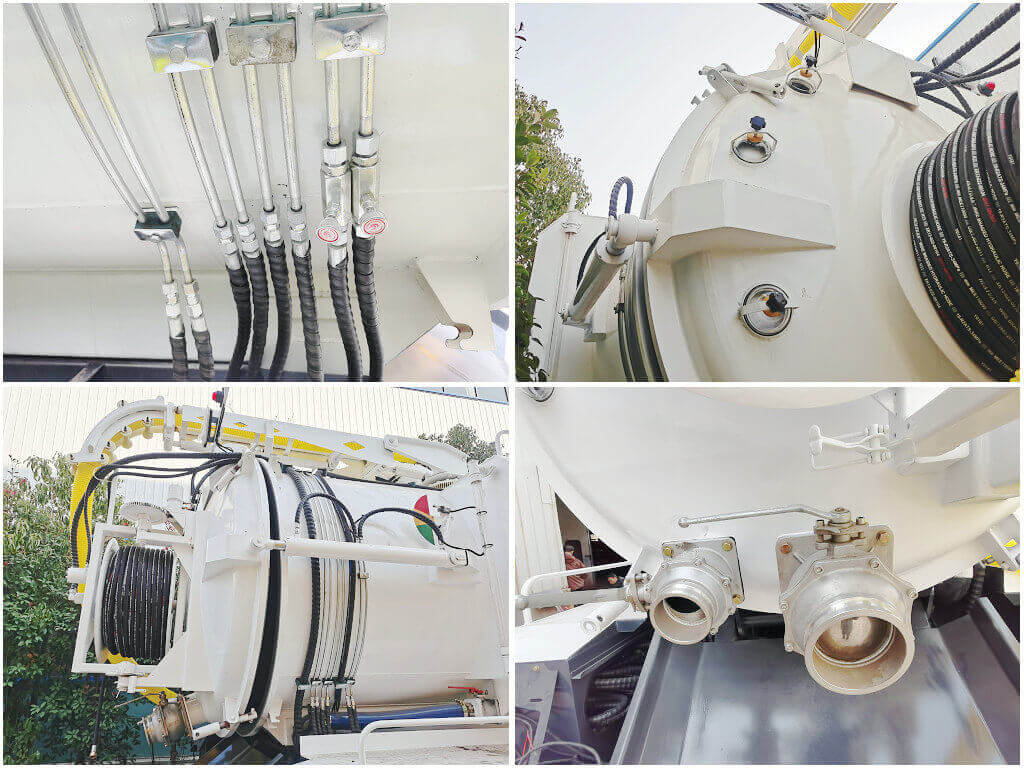 Shacman Hydro Excavators Truck Sewer Jet Suction Units 4