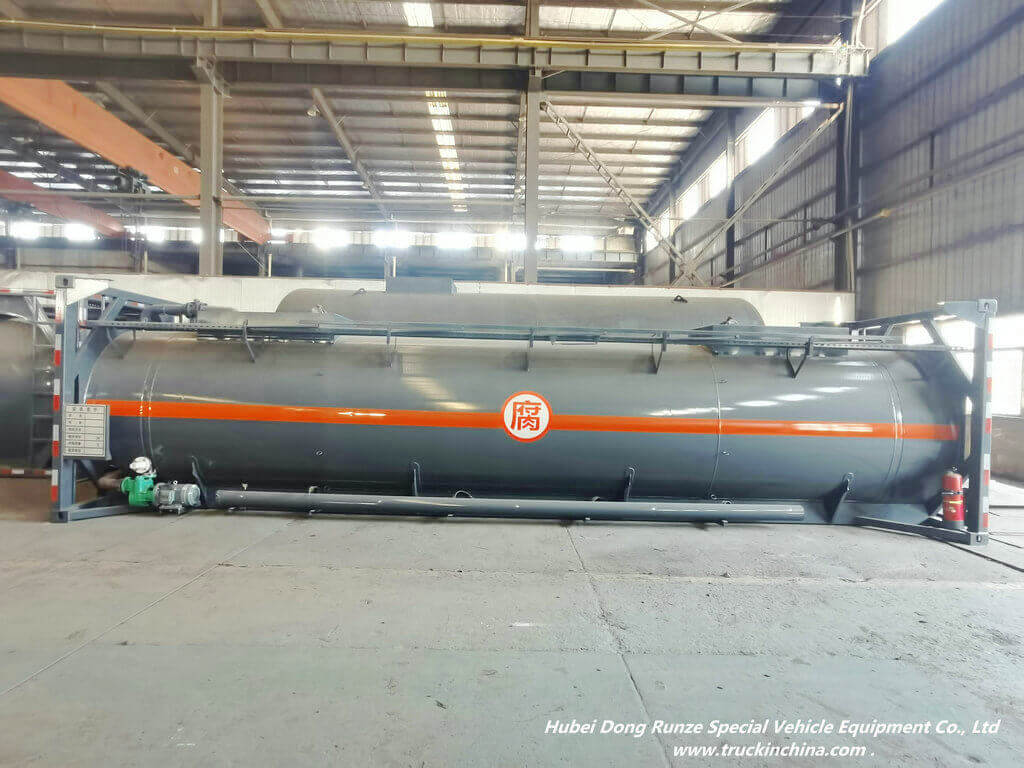 Lining PE Hydrochloric Acid iso tank container (9)