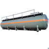 Lined PE Hydrochloric Acid (HCl) Storage Transport Tanks 6604 Gallon For Saudi Arabia Trailer Mounted 