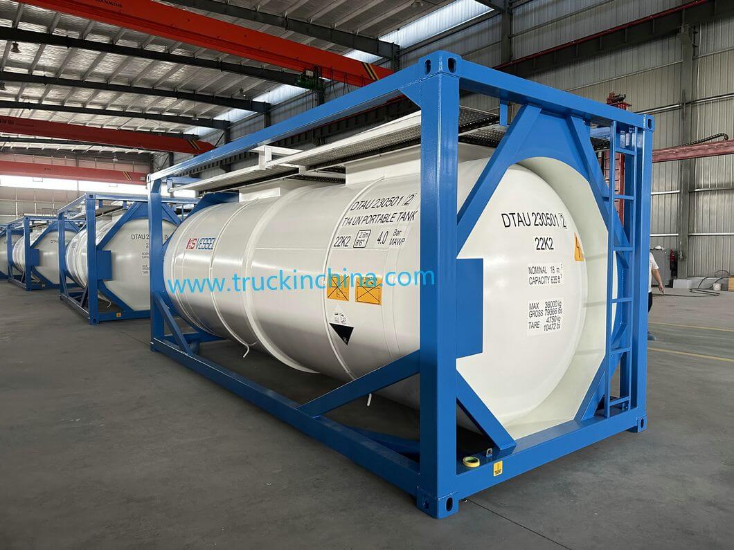 20FT T14 ISO Tank Container 18KL for HCL 33-35% (PE Lined) 