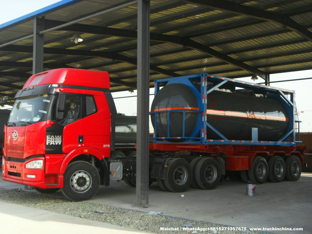Phosphorous Acid Isotank Swap Stainless Steel Tank Body for Un1381 H3po4 Road Transport in 20feet Container Frame Locks