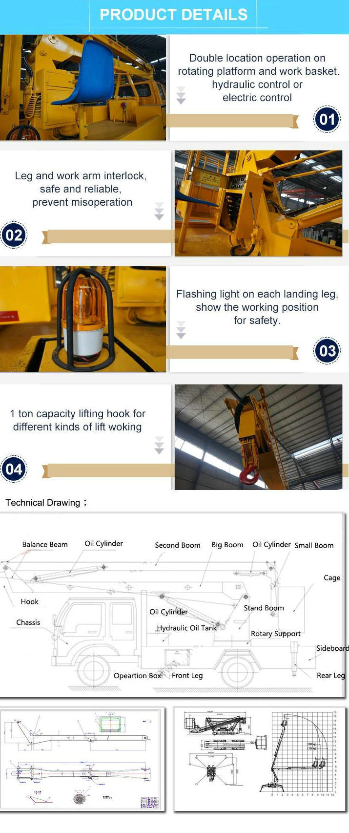 Isuzu14-18 Meters Aerial Work Platform Truck