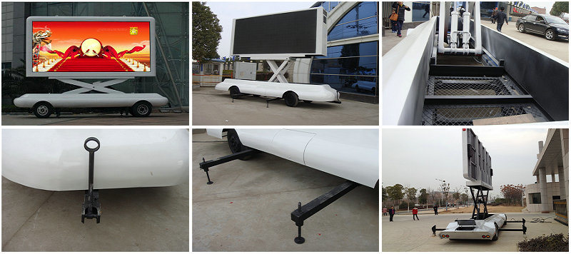 LED Billboard Truck Trailer P4 P6 -P8 LED Screen Customized Advertising