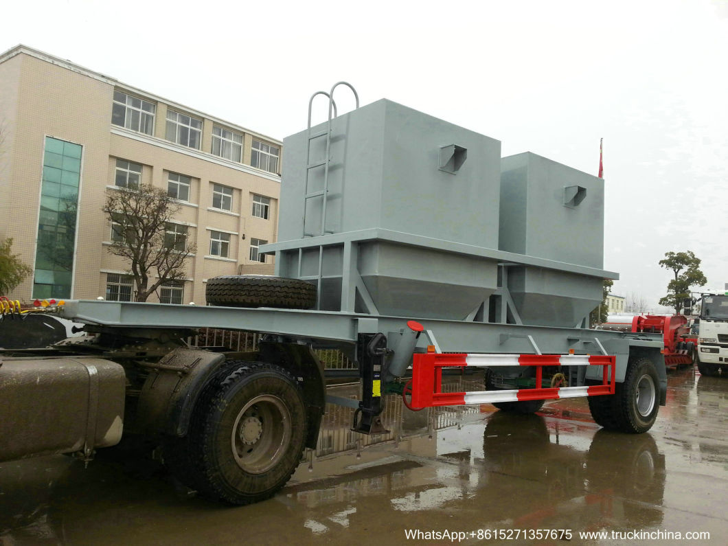 Customized Bulk Trailer Truck (1 Axle For Bulk Powder, Bean, Feed, Zinc Oxide Hopper Grain Distance Transport)