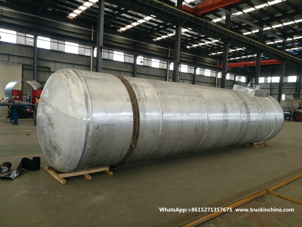 Nitric Acid Tanker Trailer Used for Transporting Nitric Acid Acetic Acid (Made Of Pure Aluminum, 2-3 Axles Road Tanker)