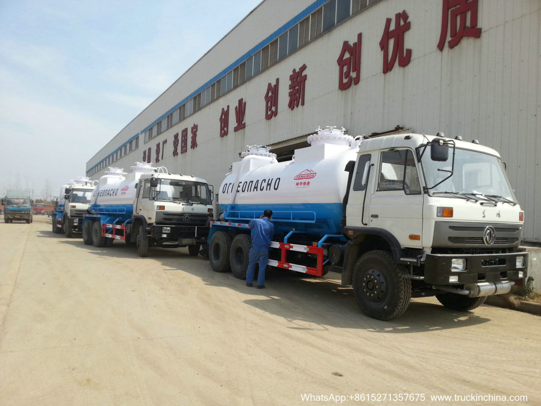 Vacuum Tanker for Oilfiled Wast Slurry Evacuation and Transport (14 CBM -20CBM Cesspit Emptier)