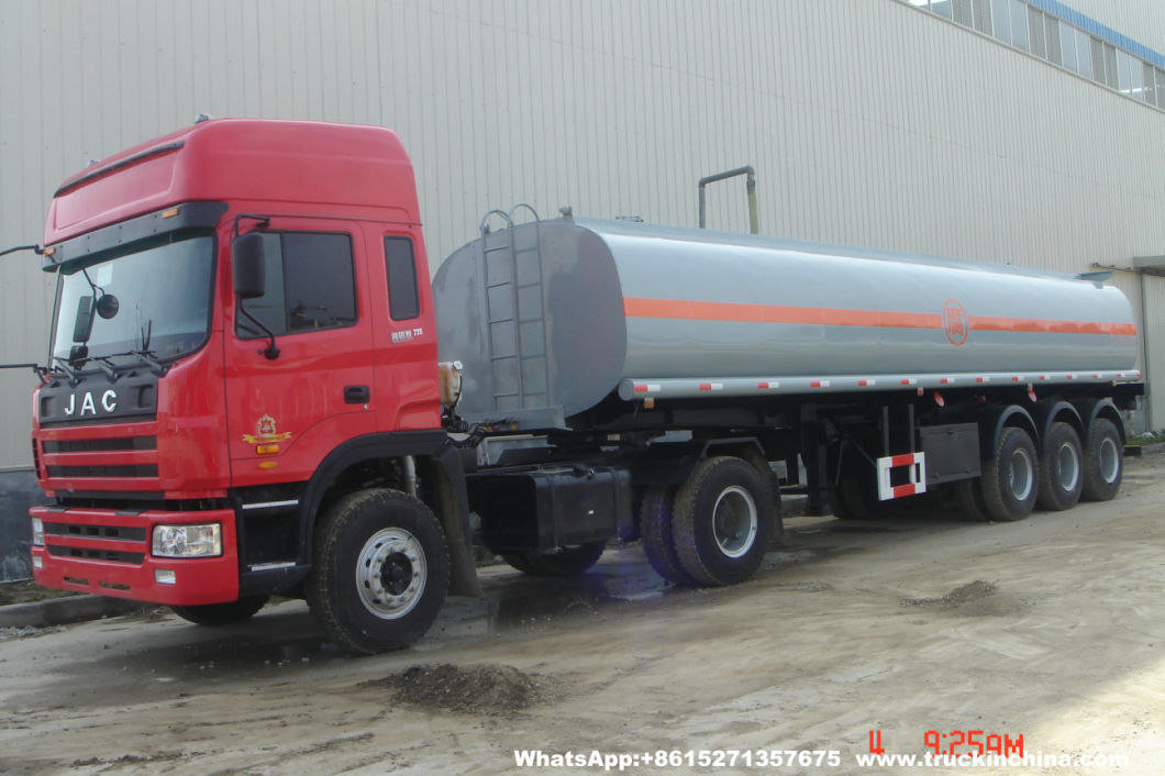 Customized Hydrochloric Acid Tanker 33t (Steel Lined Rubber Plastic LLDPE Chemical Liquid Tank Trailer)