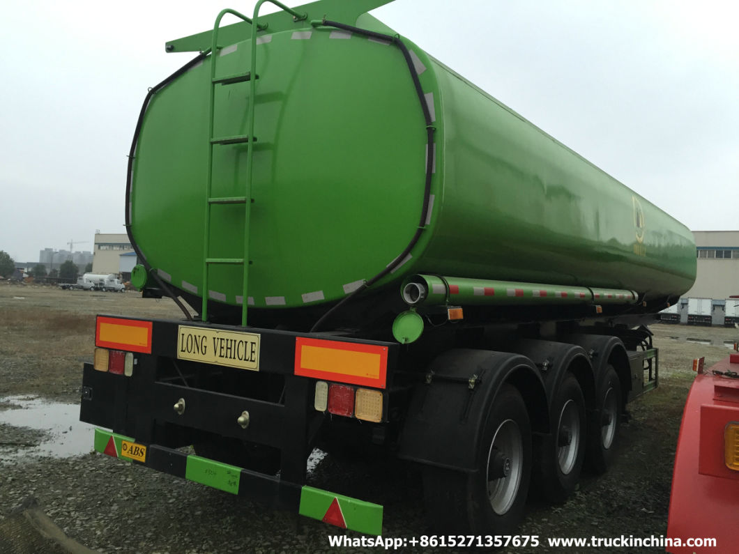 36000L Oi Fuel Tanker Trailer (Carbon Steel or Stainless Steel Tank 4 Compartments for Diesel, Oil, Gasoline, Wast, Water, Petrol Road Transport)