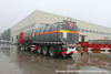Tri Axles 60t Acid Tanker Trailer Steel Tank PE Inner Liner 16mm (Steel Lined plastic LDPE Chemical Liquid Hydrochloride Acid Caustic Soda Tank Semi-trailer)