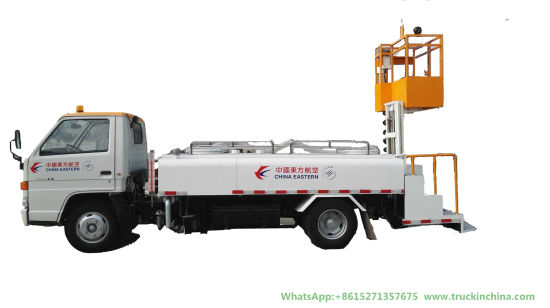 Jmc Aircraft Lavatory Service Truck Clean Water Tank 1200L Sewage Tank 3000L (Aircraft Sewage Tanker With Vacuum Pump Electric Diesel Vehicle)