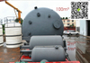 1000L Vertical Flat Bottom Steel Lined Plastic LLDPE Tank for Storage HCl (max 35%) , Naoh (max 50%) , Naclo (max 10%)