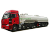 Dilute Sulfuric Acid Tank Trailer (3 axles Semi Trailer 19900Liters, 22400liters, 32000L Steel Lined LLDPE Acid Tank)