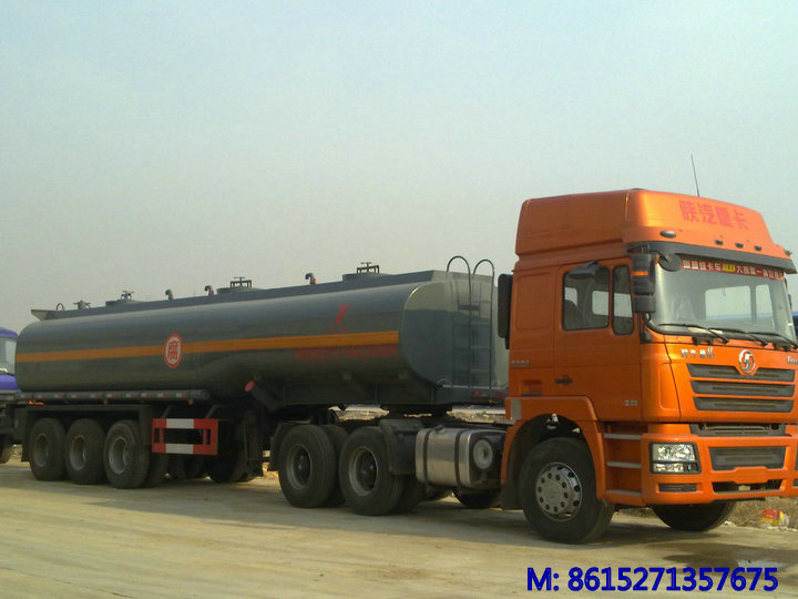 Tri Axles Hydrofluoric Acid Tanker Trailer (Hydrochloride Acid HCl 35% Tank Capacity 33, 000L Muriatic Acid)