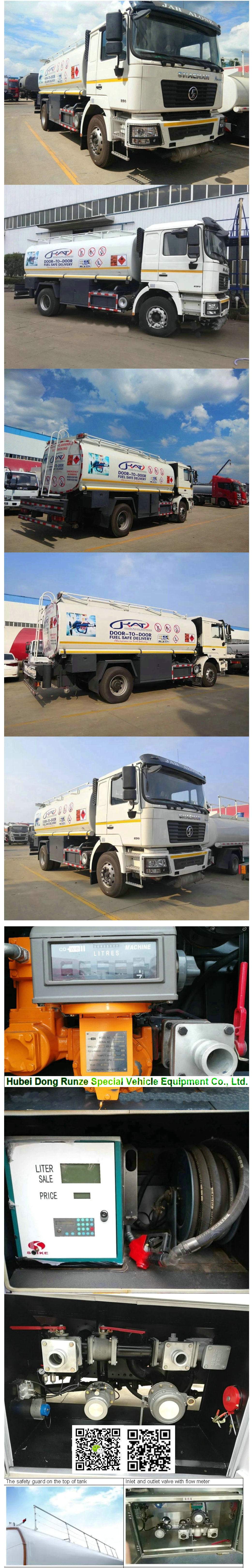 Shacman Diesel Delivery Road Tanker Truck (Oil Bowser with Oil Pumps Flowmeter Fuel Despenser for Fuel Express Door to Door Service)