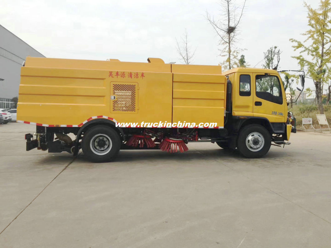 Japan Brand New I. S. U. Z. U Ftr Road Sweeper Truck 6 Cbm Garbage +7 Cbm Water Stainless Steel 304