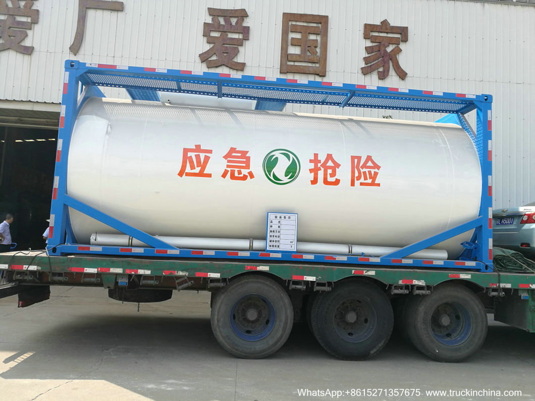 20FT 25m3 Stainless Steel Tank Container for Waste Oil and Water, Liquid Sludge, Drilling Waste Liquid (SS30408 ISOTANK)