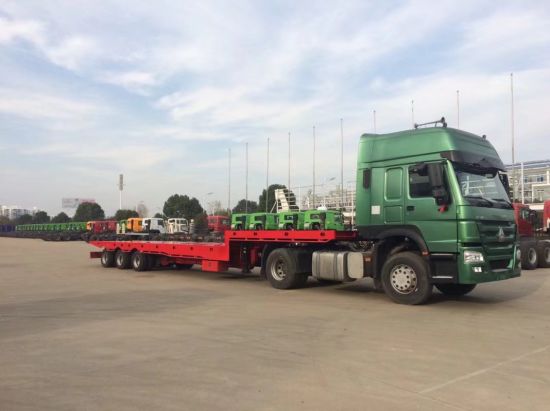 Heavy Equipment Recovery Wrecker Trailer with 12PCS Container Locks and Winch (Patform Liftable And Slide, Beam Stretchable)
