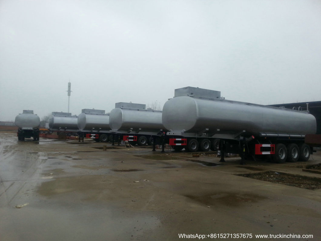 36t-40t Sulfuric Acid Tanker 20-22cbm (5000USG-6000USG 3 Axles Crabon Steel Tank For Concentrated SG1.83 Sulfuric Acid UN1830 Dangerous Acid Crossive 8)