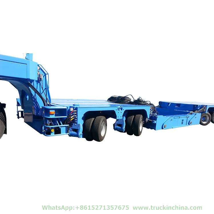 Customising Multi Axle Hydraulic Modular Low Bed Truck Trailer with Hydraulic Lifting and Steering Axle&Nbsp; 108t-150t