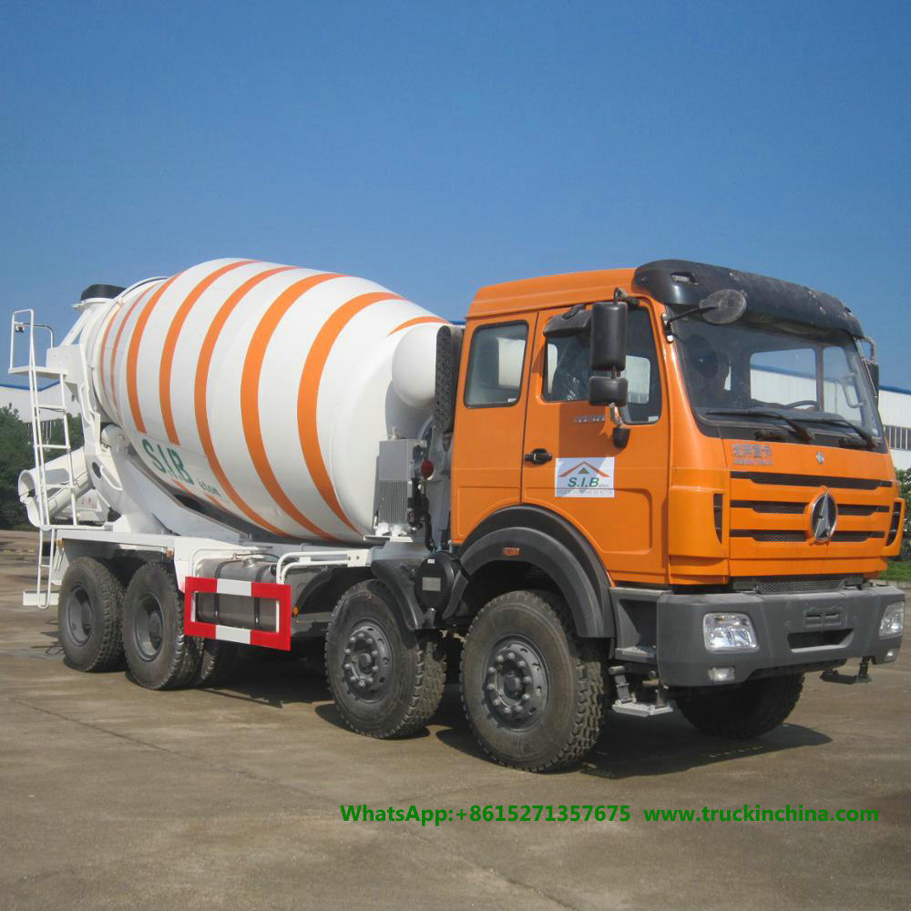 3138 Beiben 12 Wheelers Transit Concrete Mixer Truck (14, 16cbm 18cbm Mixer Drum)