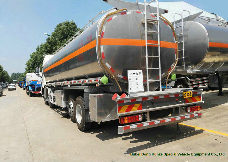 Foton Aluminum Alloy Fuel Tanker (8X4Mobile Oil Refueling Bowser Truck 30cbm Diesel Delivery Refueling Truck 12wheels)