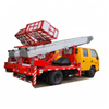 Truck Mounted Telescopic Ladder Truck for House Building Goods Lift and Download (House Furniture Moving Cherry Picker Hydraulic 28 M Aerial Platform Ladder)