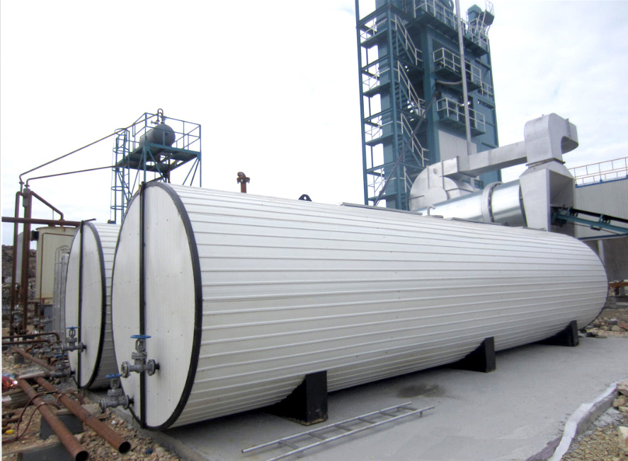 Oil Fired Heats Asphalt Tank, Bitumen Tank (Storage Capacity 34CBM-100CBM Skid with 2 Burners for Hot Liquid Asphalt)