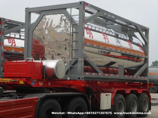 20FT ISO Tank for Toxci Yellow Phosphorus Stainless Steel Insulated Tank Container with Steam Heating System (20000 Liter)