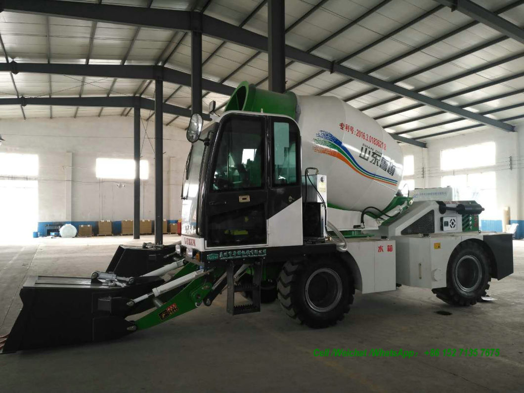 Luzun Self Loading Concrete Mixer Truck 2.6m3 -3cbm (Self Loading Cement Mixer Truck With Air Conditioning Self Loading Automatic Weighing Scale)